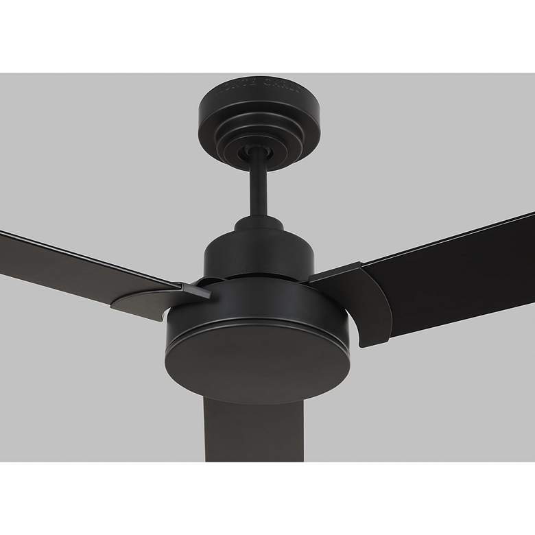 Image 2 44" Visual Comfort Jovie Midnight Black Ceiling Fan with Wall Control more views