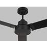 2_44" Visual Comfort Jovie Midnight Black Ceiling Fan with Wall Control more views