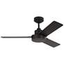 3_44" Visual Comfort Jovie Midnight Black Ceiling Fan with Wall Control more views