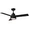 44" Visual Comfort Jovie Midnight Black LED Wall Control Ceiling Fan
