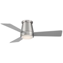 44&quot; WAC Hug Brushed Nickel LED Smart Ceiling Fan