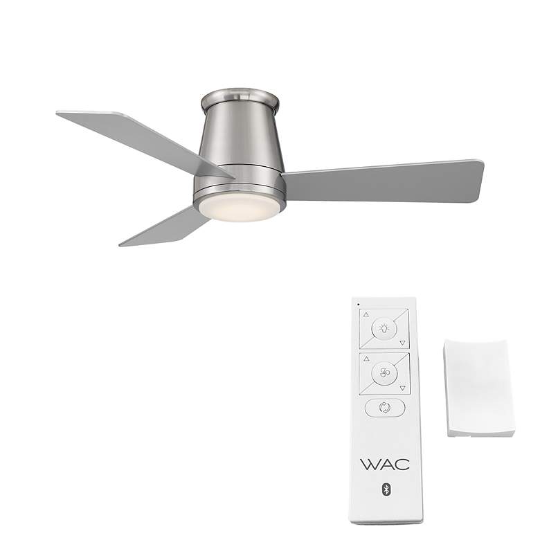 Image 2 44" WAC Hug Brushed Nickel LED Smart Ceiling Fan more views