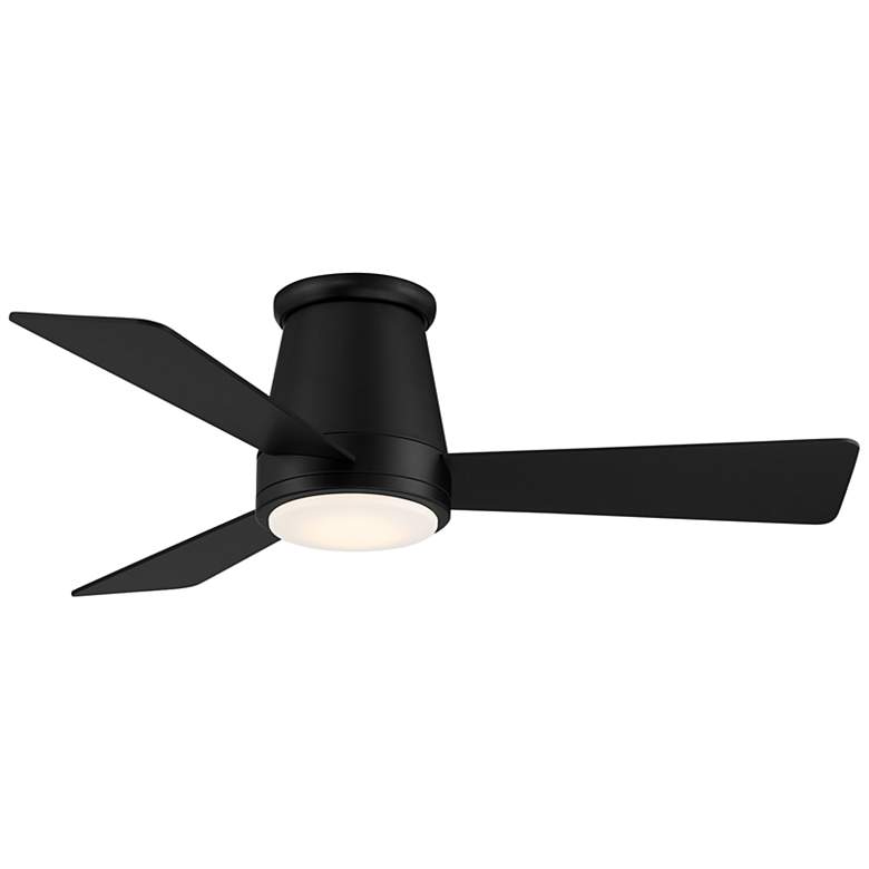 Image 1 44" WAC Hug Matte Black LED Smart Ceiling Fan