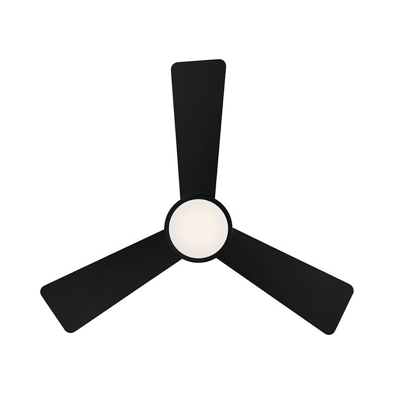 Image 4 44" WAC Hug Matte Black LED Smart Ceiling Fan more views