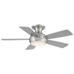 44&quot; WAC Odyssey Brushed Nickel LED Smart Ceiling Fan