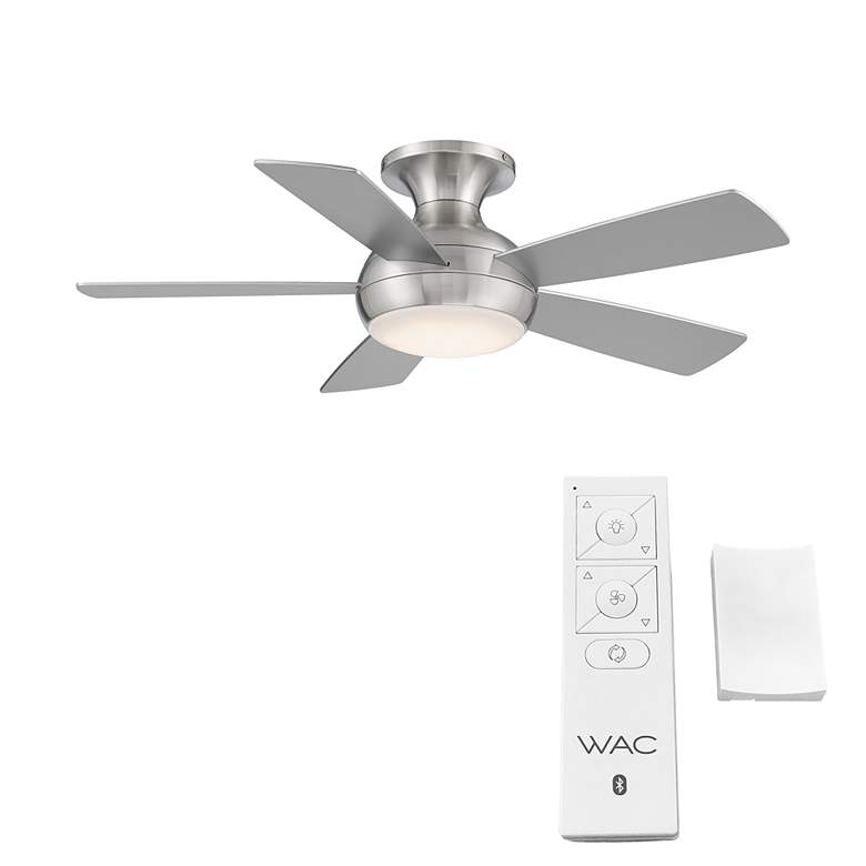 Image 7 44" WAC Odyssey Brushed Nickel LED Smart Ceiling Fan more views