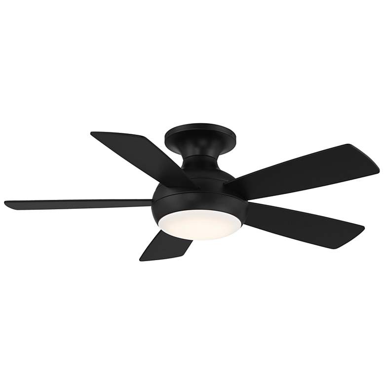 Image 3 44" WAC Odyssey Matte Black Damp LED Hugger Smart Ceiling Fan