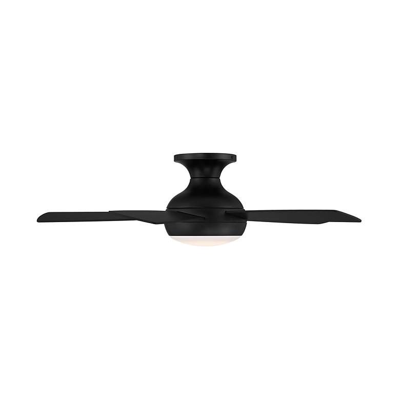 Image 5 44 inch WAC Odyssey Matte Black Damp LED Hugger Smart Ceiling Fan more views