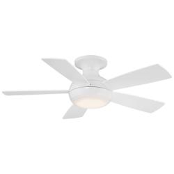 44&quot; WAC Odyssey Matte White LED Smart Ceiling Fan