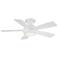 44" WAC Odyssey Matte White LED Smart Ceiling Fan