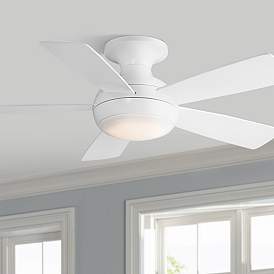 Image1 of 44" WAC Odyssey Matte White LED Smart Ceiling Fan