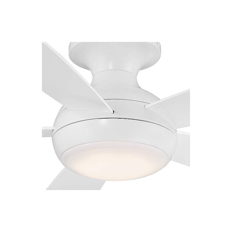 Image 2 44" WAC Odyssey Matte White LED Smart Ceiling Fan more views