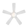 44" WAC Odyssey Matte White LED Smart Ceiling Fan