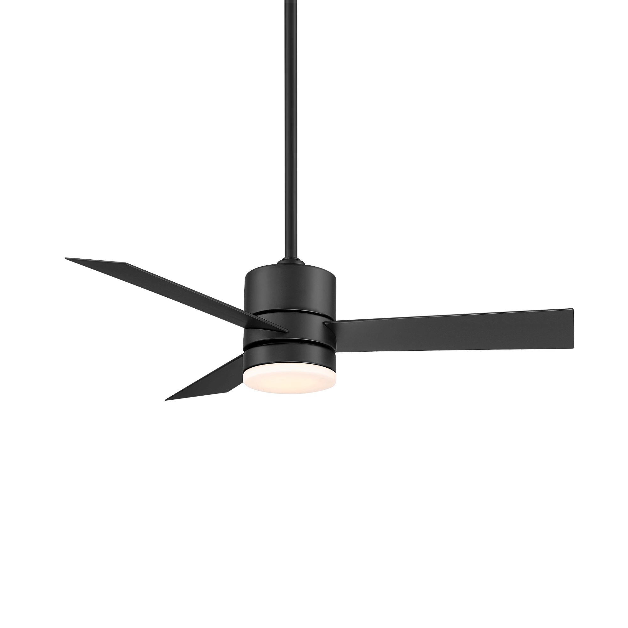 44" WAC San Francisco Matte Black LED Wet Rated Smart Ceiling Fan