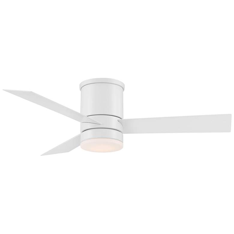 Image 1 44" WAC San Francisco Matte White Wet Rated LED Hugger Smart Fan