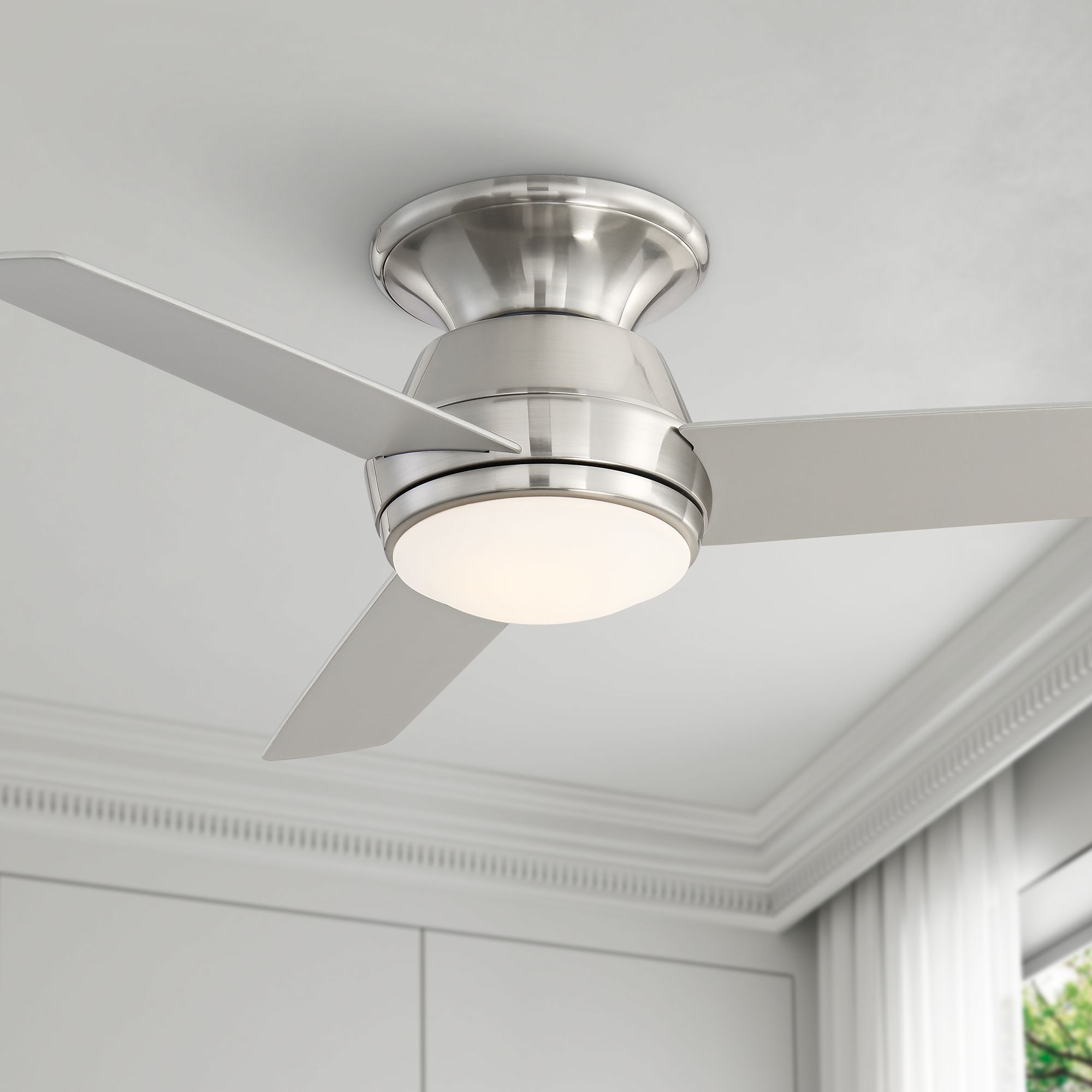 Brushed Nickel Ceiling Fans | Lamps Plus
