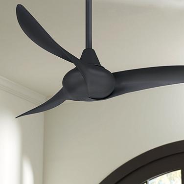 44" Minka Aire Wave Coal Ceiling Fan with Remote Control