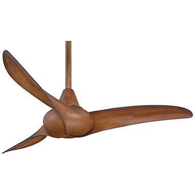 44" Minka Aire Wave Distressed Koa Ceiling Fan with Remote Control