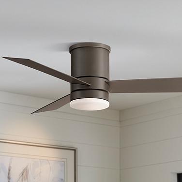 44" Modern Forms Axis Bronze LED Hugger Ceiling Fan