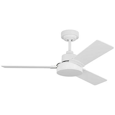 44" Visual Comfort Jovie Matte White Ceiling Fan with Wall Control