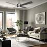 1_54" Minka Aire Falco Brushed Nickel LED Indoor Ceiling Fan in scene