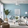 1_54" Minka Aire Falco Flat White LED Indoor Ceiling Fan in scene