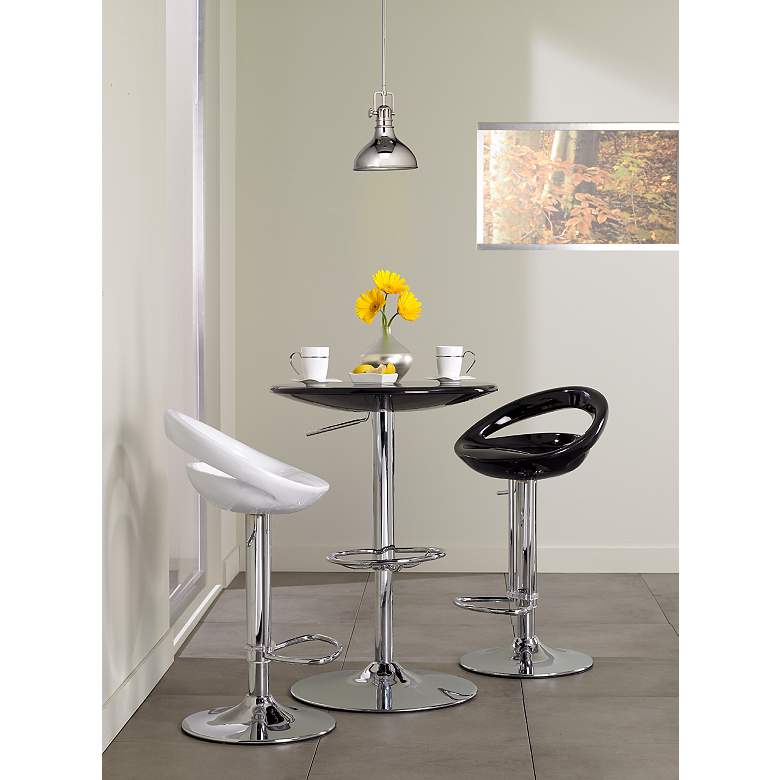 Image 1 Kichler Hybrid 8" Wide Polished Nickel Mini Pendant in scene