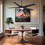 1_65" Minka Aire Skymaster Coal LED Indoor Ceiling Fan with Remote in scene