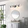 Thumbnail1 of Kichler Everett 34" Wide 4-Light Industrial Modern Bath Fixture in scene