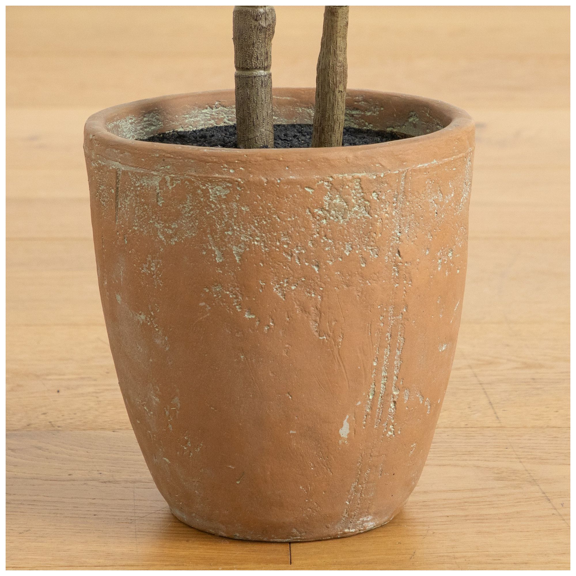 Image 5 44in. Artificial Rubber Tree in Decorative Planter more views