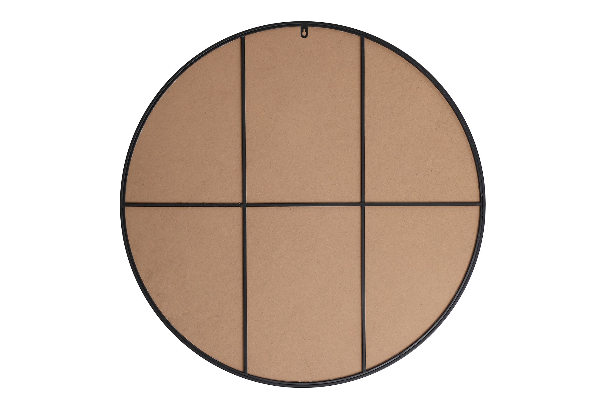 Image 6 45-in W x 45-in H Metal Frame Round Wall Mirror in Black more views