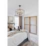 1_Brixton 24" Wide Silver and Natural Jute 6-Light Chandelier in scene