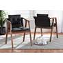 Thumbnail1 of Baxton Studio Marcena Tufted Black Dining Chairs Set of 2 in scene