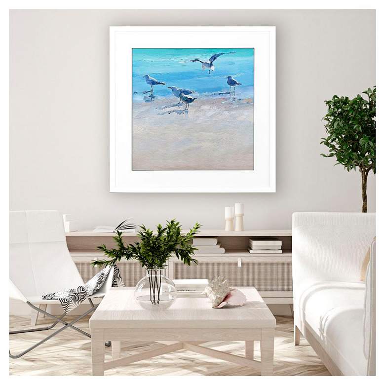 Image 1 In the Shallows 2 38"W x 38"H Framed Art in scene