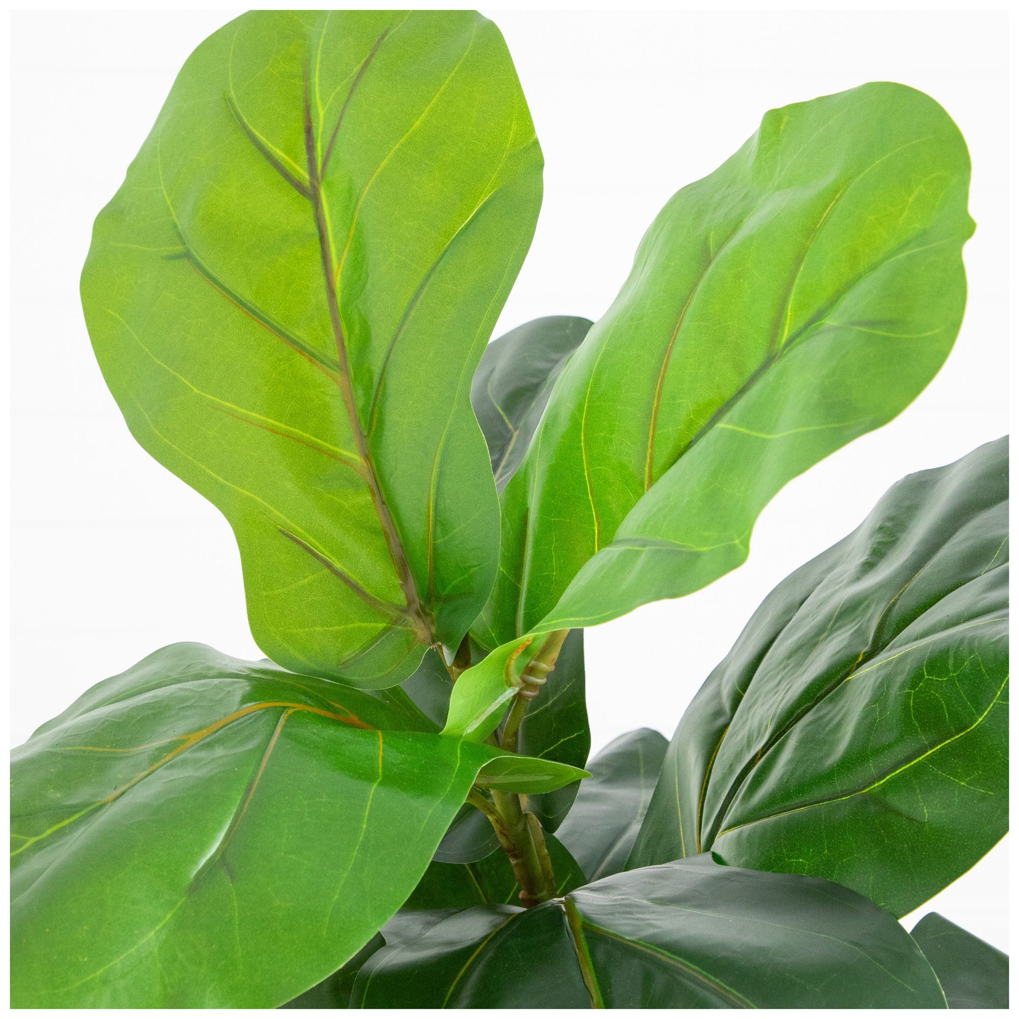 Image 4 45in. Artificial Giant Leaf Fiddle Leaf Fig Tree in Decorative Planter more views