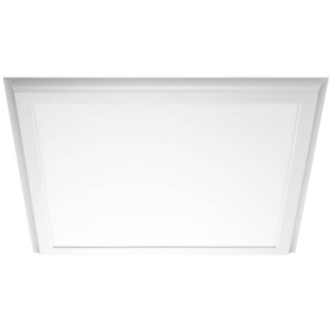 45W; 24 in. x 24 in.; Surface Mount LED Fixture; 3000K; White Finish ...