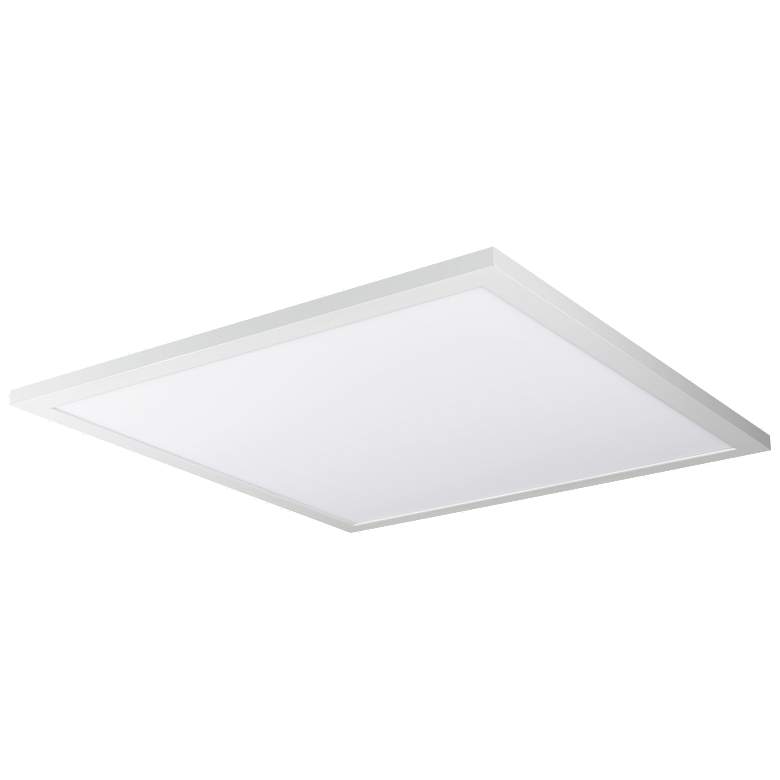 Image 1 45W; 24 in.; x 24 in.; Surface Mount LED Fixture; 5000K; White Finish