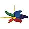46" Quorum Pinwheel Multi-Colored Ceiling Fan