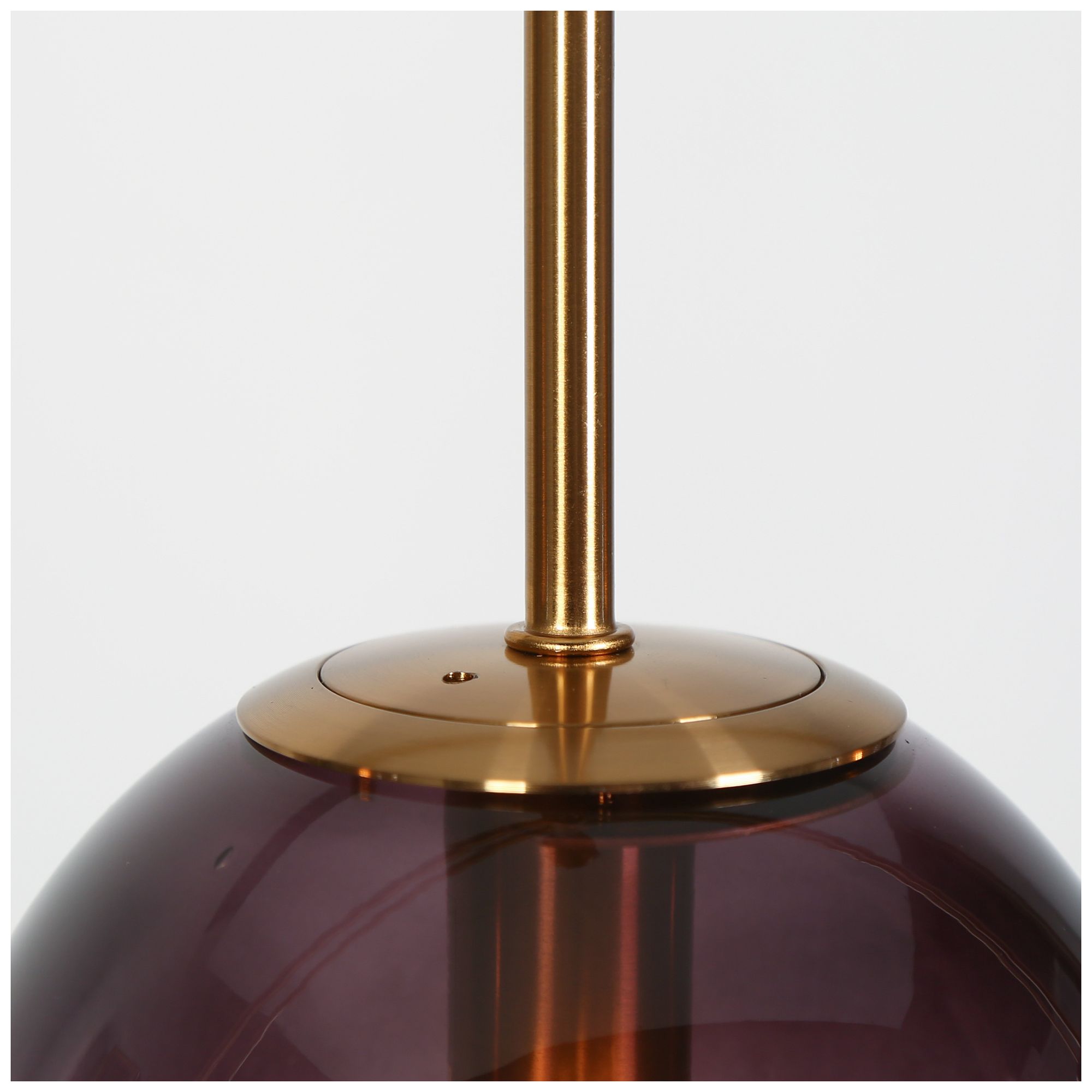 Image 5 46" Wide Brass 5-Light Island Chandelier with Gradient Glass Shades more views