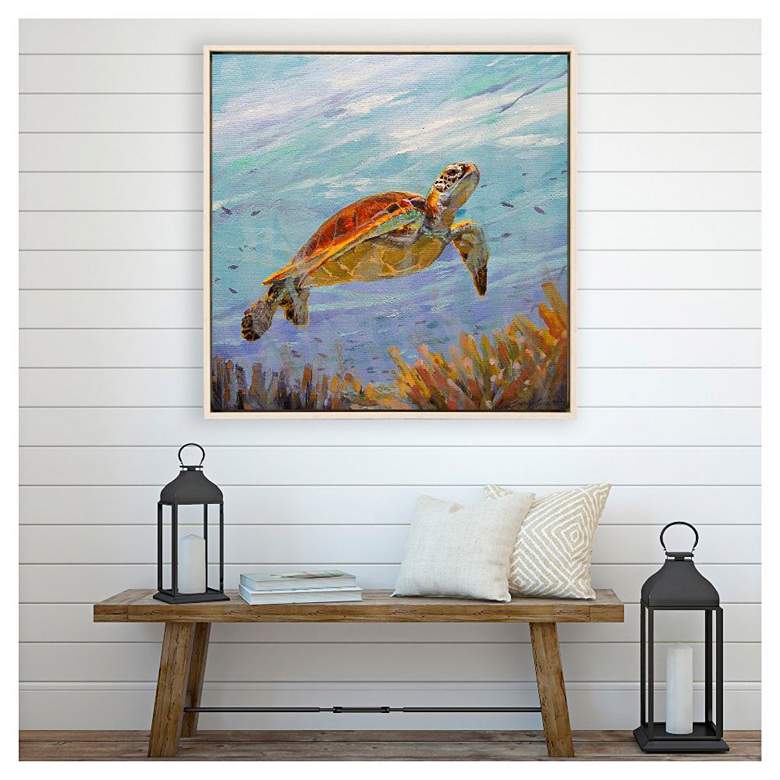 Image 1 Seeking the Sun 38"W x 38"H Canvas in scene