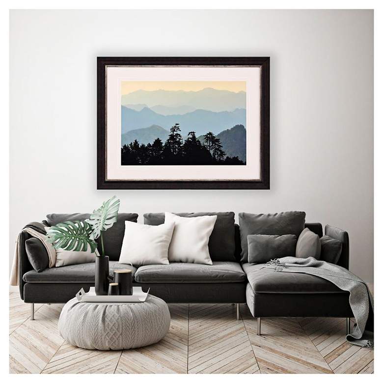 Image 1 Mountain Light 49"W x 37"H Framed Art in scene