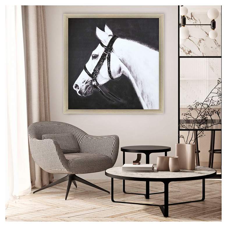 Image 1 My Horse 39"W x 39"H Framed Art in scene