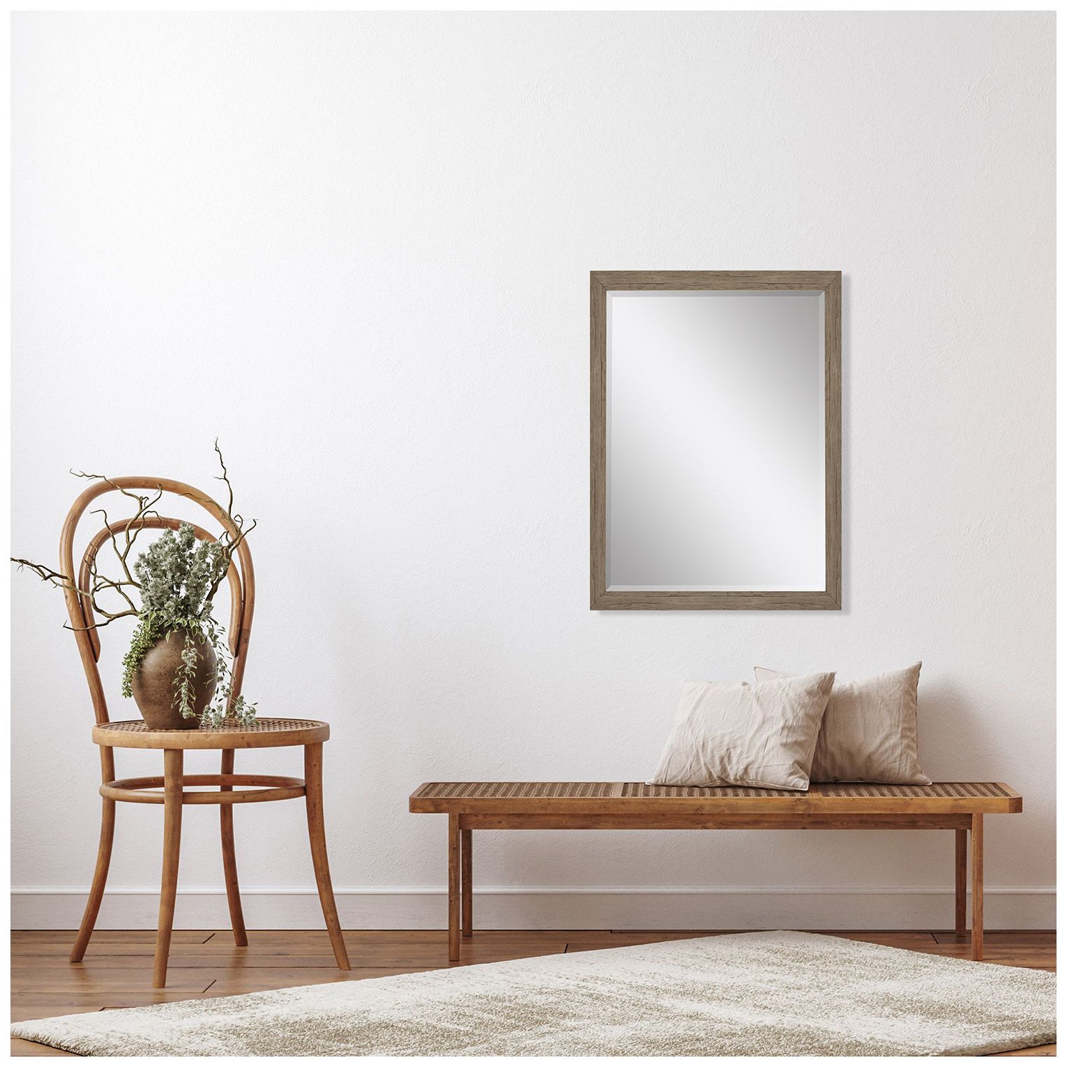 #462 Brown Wall Mirror - 27" x 39"