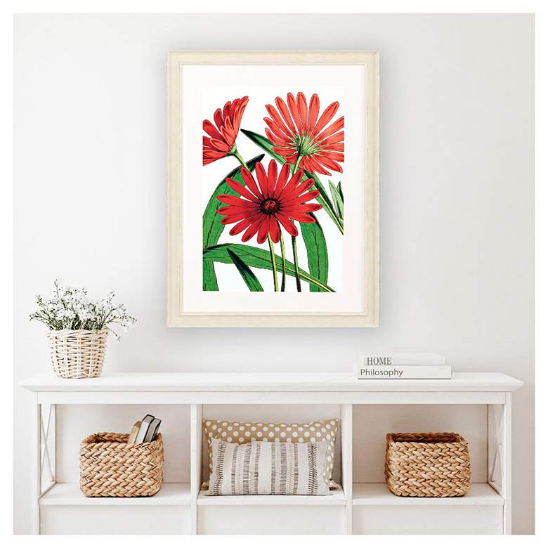 Image 1 Osteospermum 31"W x 41"H Framed Art in scene
