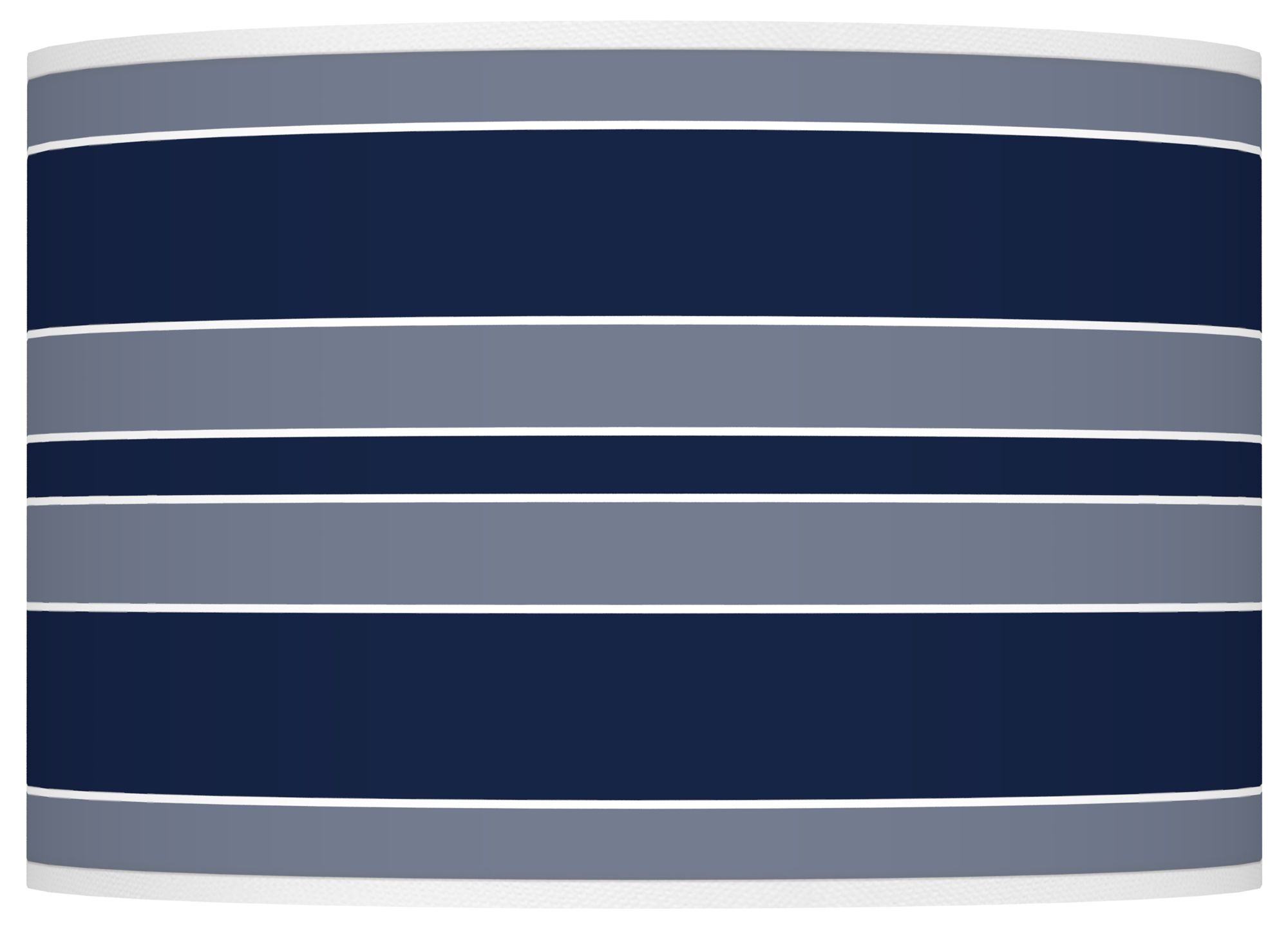 Color Plus Ovo 28 1/2" Bold Stripe Naval Blue Table Lamp