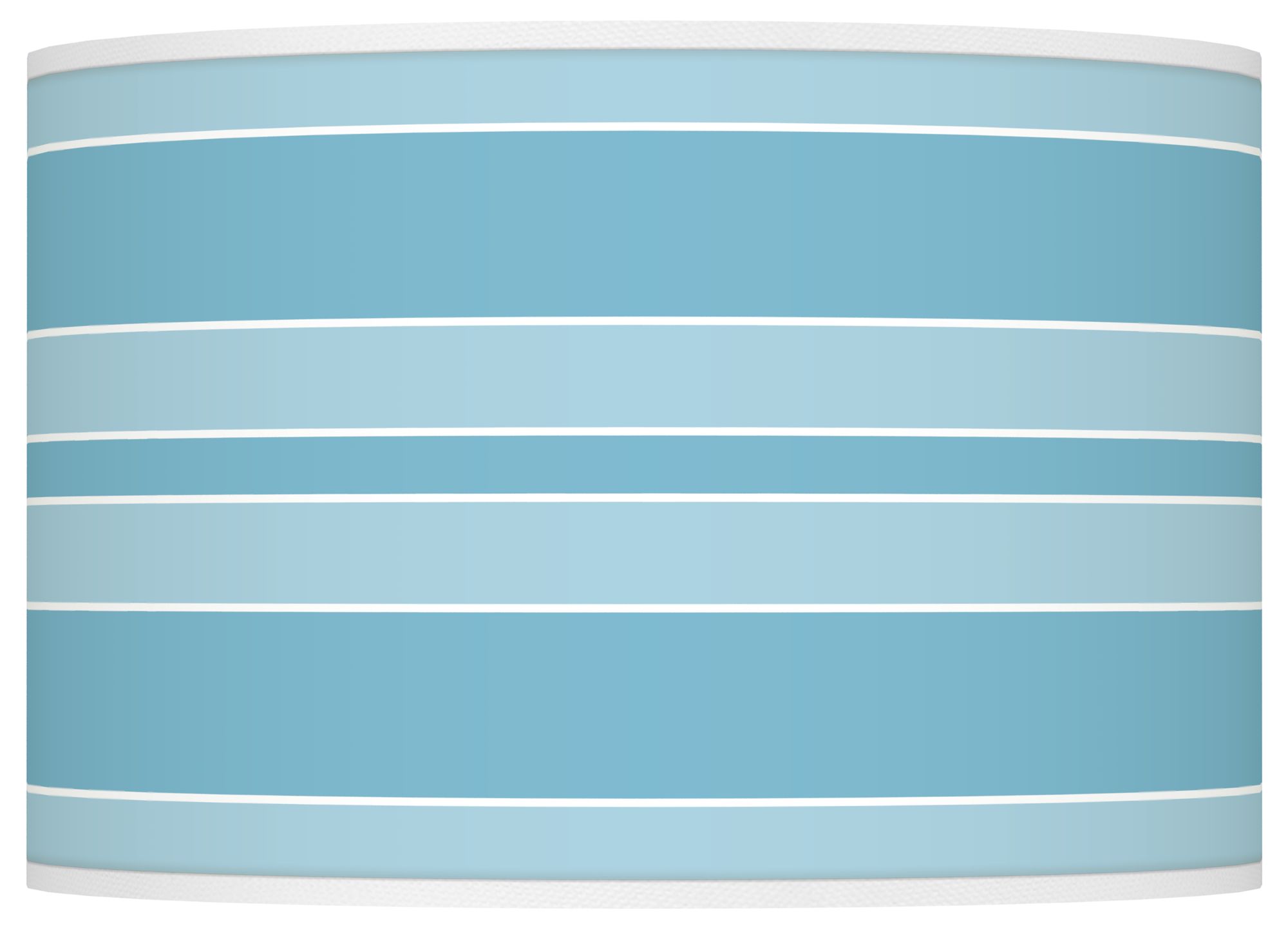 Color Plus Ovo 28 1/2" Bold Stripe Shade Vast Sky Blue Table Lamp