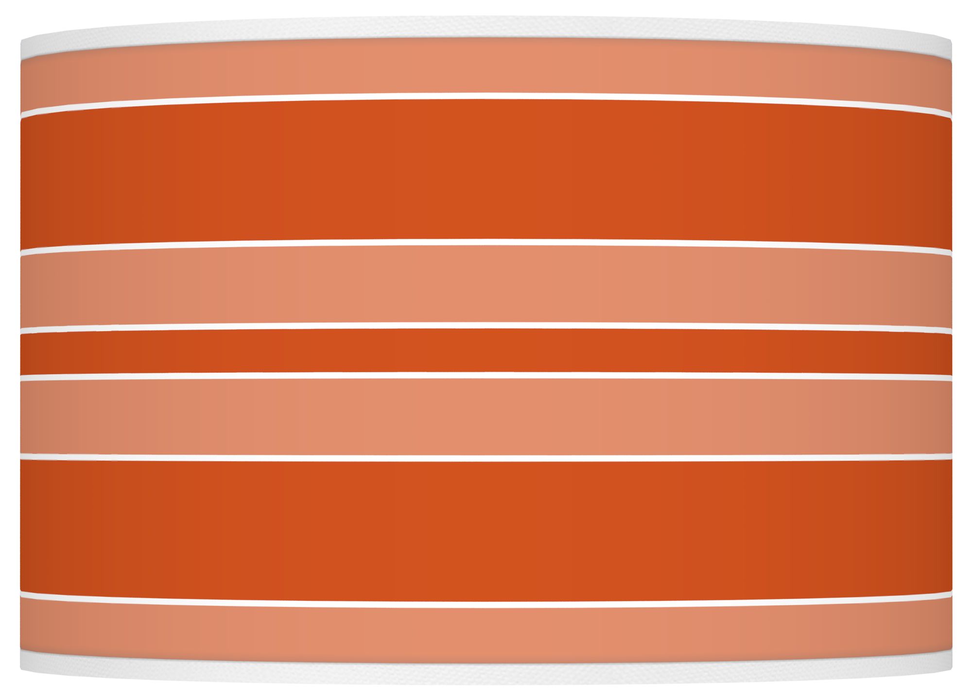 Color Plus Ovo 28 1/2" High Bold Stripe Shade Robust Orange Table Lamp