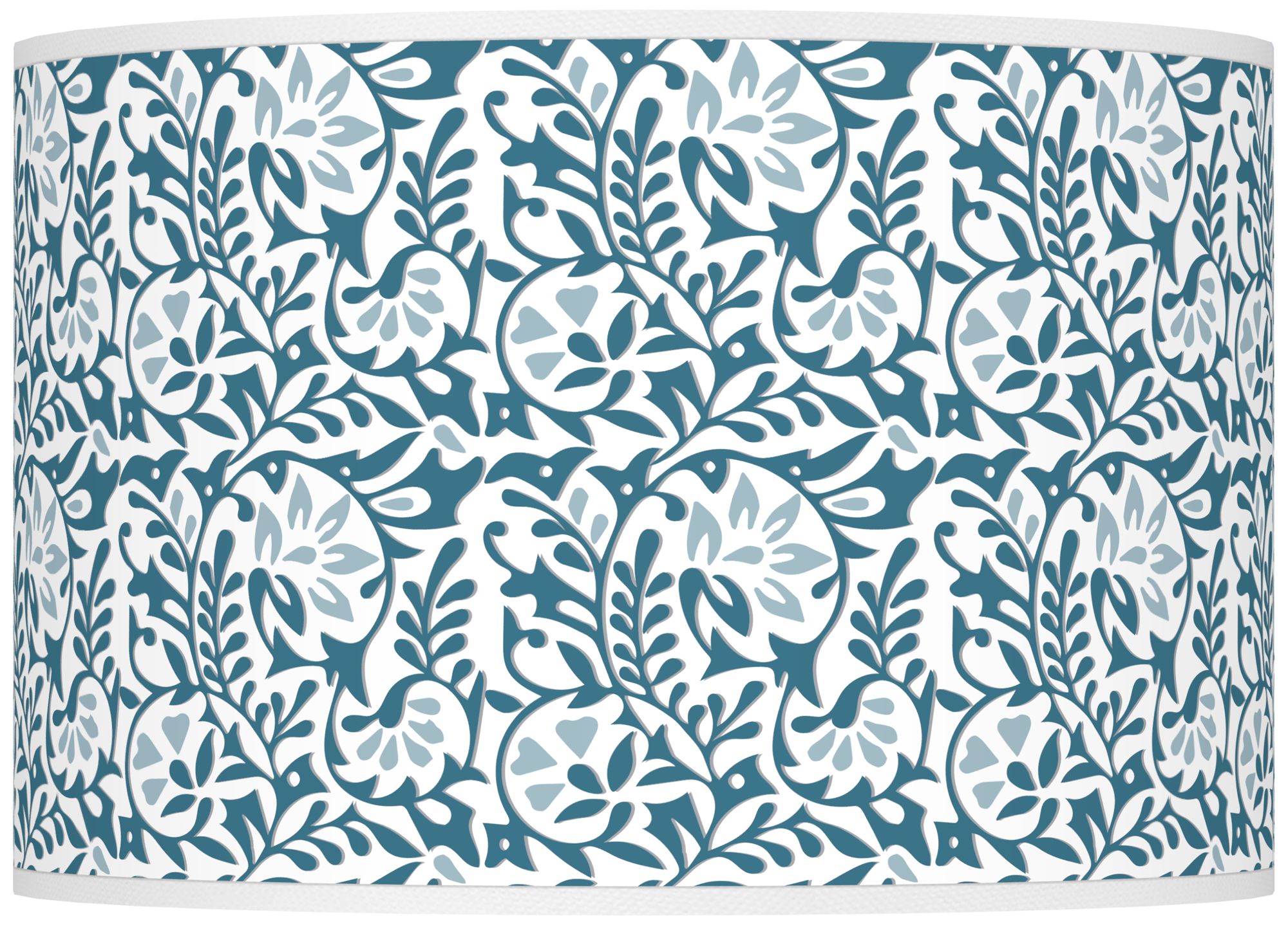 Color Plus Ovo 28 1/2" Gardenia Shade Great Falls Blue Table Lamp