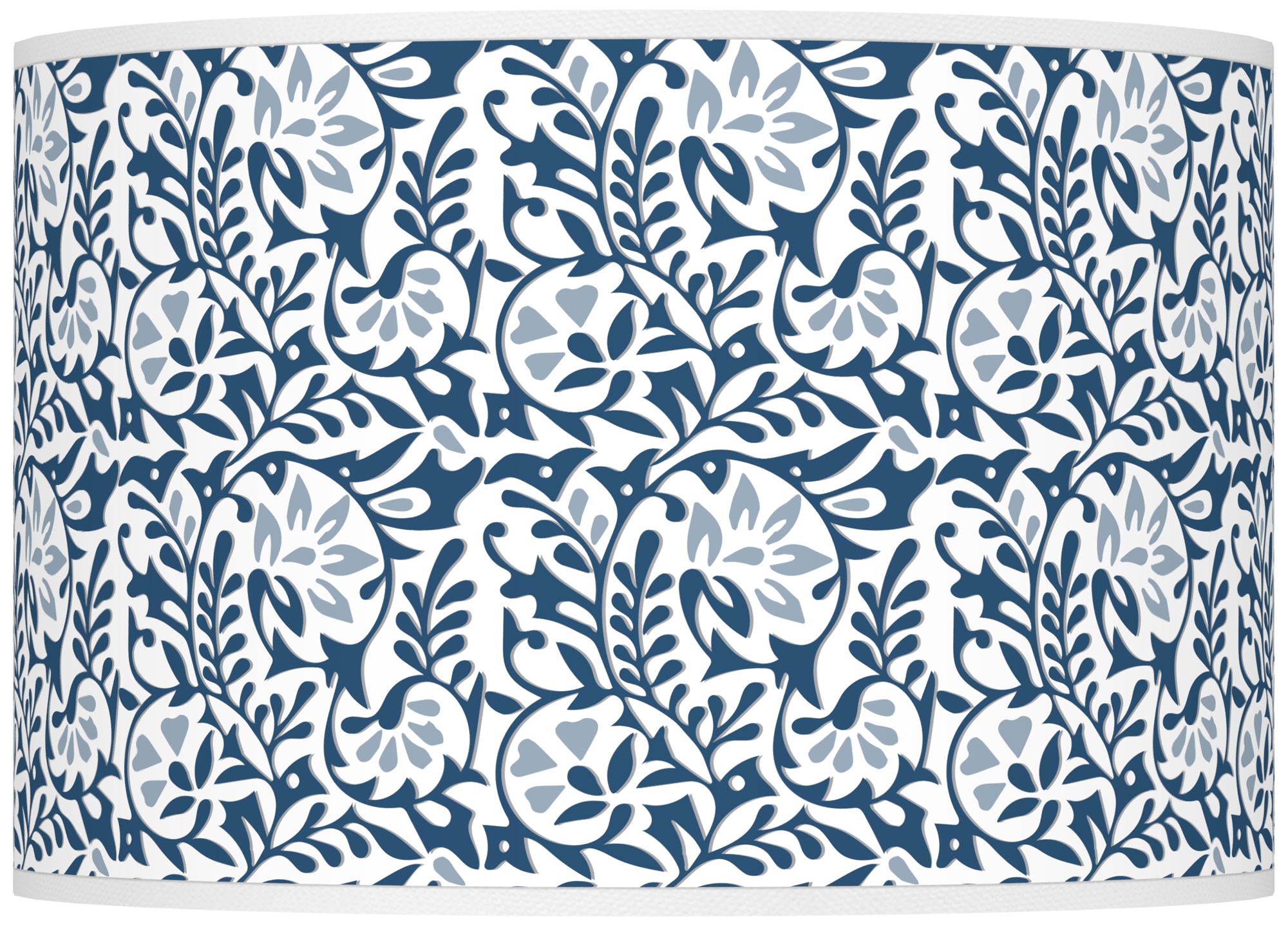 Color Plus Ovo 28 1/2" High Gardenia Shade Regatta Blue Table Lamp