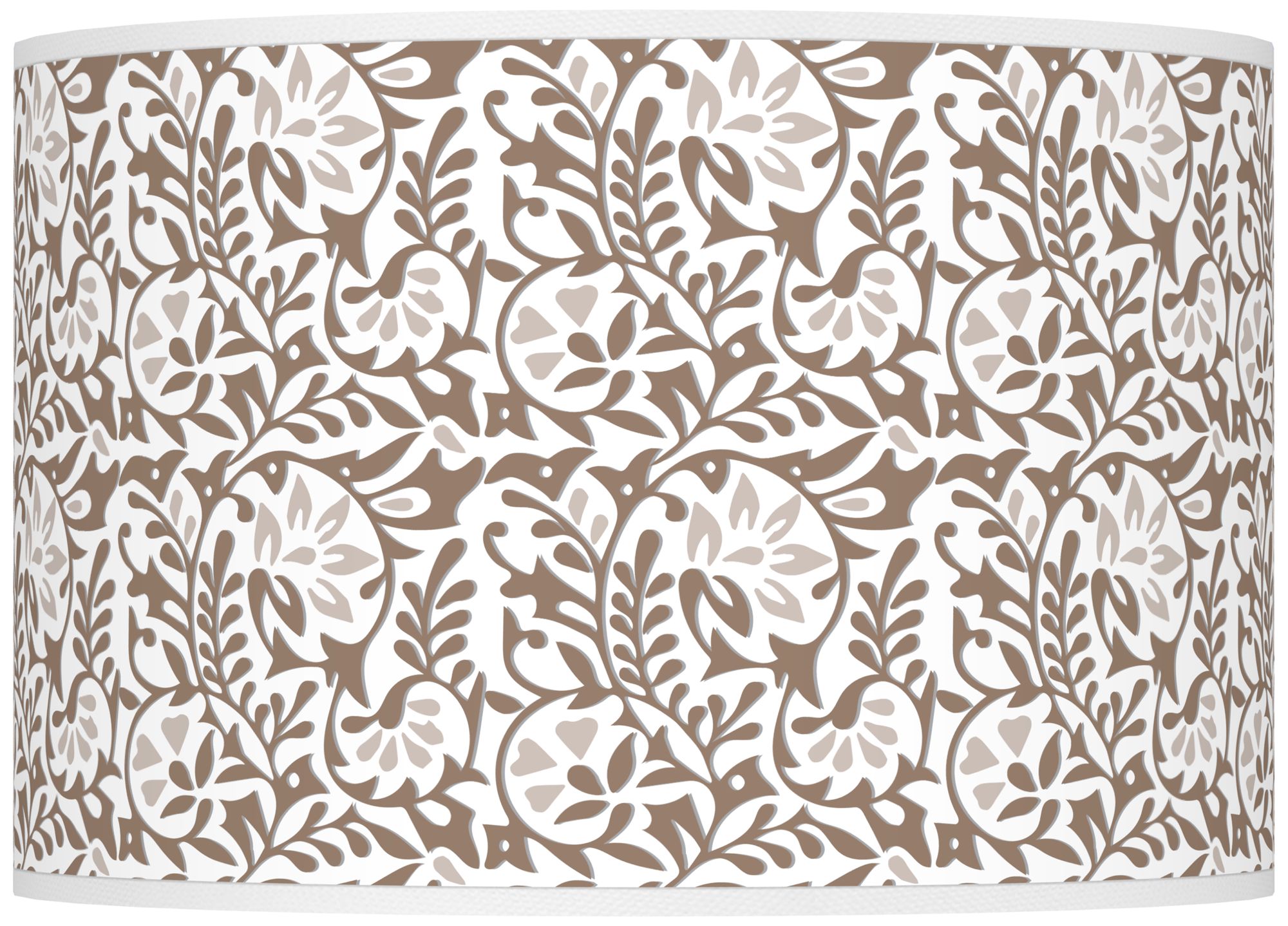 Color Plus Ovo 28 1/2" High Gardenia Shade Mocha Brown Table Lamp